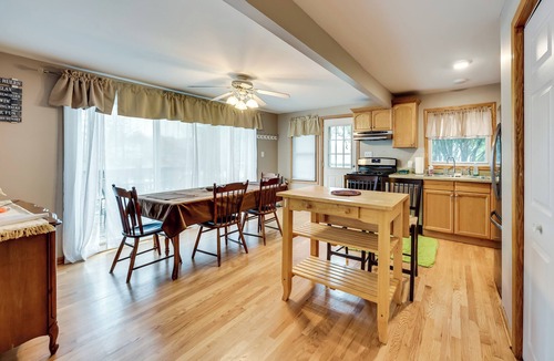 Paddock Lake Cottage | Salem Vacation Home w/Dock: Steps to Paddock Lake