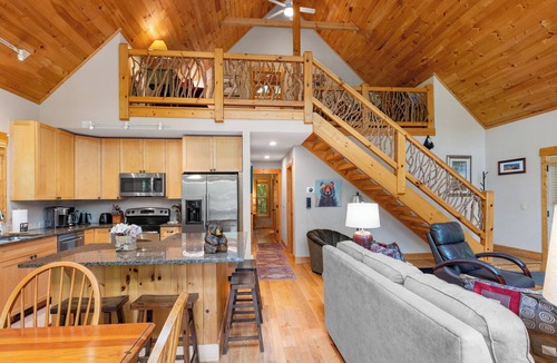 Wildwood Mountain Cabin | Screened Porch With Indoor Wood Burning Fireplace | Creekview Cabin