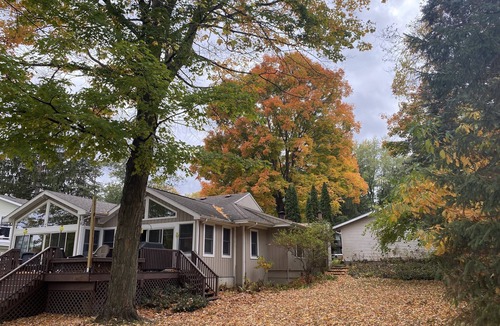 Coloma House | Spacious, Family-Friendly Cottage with Stunning Channel View in Paw Paw Lake