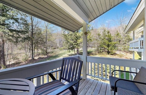 Warren Condo | Spacious mountain view condo with library & gas fireplace - near skiing