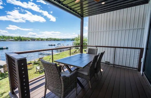 Lochmere House | Spacious New Lake Front House w/Dock on Winnisquam