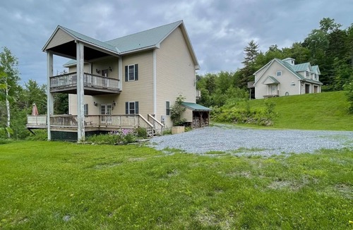 Roxbury House | Spacious Roxbury Home Minutes to Sugarbush with Waterfall View and Steam Shower.