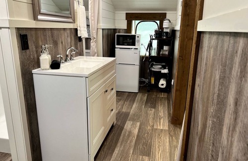 Burt County RV Rental | Spacious Tented Cabin Perfect for a Family of Four in Tekamah, Nebraska