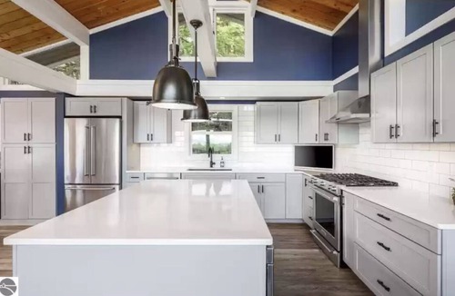 Lake Leelanau Cottage | Spectacular view of Lake Michigan on wooded 37 acres access to beautiful beach