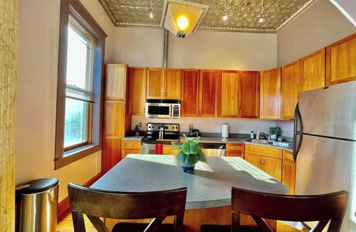 Cedar Falls Community Main Street Apartment | Studio Loft Above Main Street Cedar Falls! Free Downtown Parking!