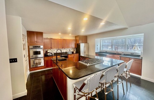 Shaftsburg House | STYLISH COUNTRY RETREAT W/ PRIVATE HEATED POOL ON 10 ACRES.
