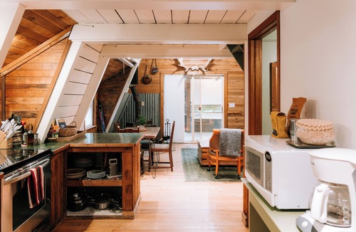 Skykomish Cabin | The A-Frame @ SkyCamp: Classic cabin with Hot Tub and BBQ near Stevens Pass
