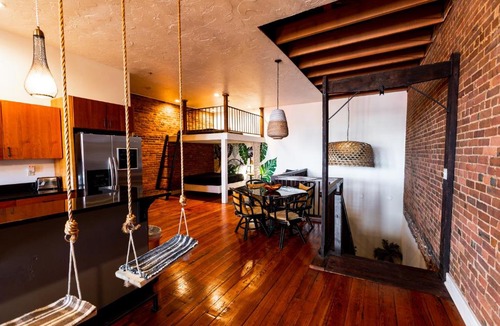Commercial Street Historic District Apartment | The Two Story Loft