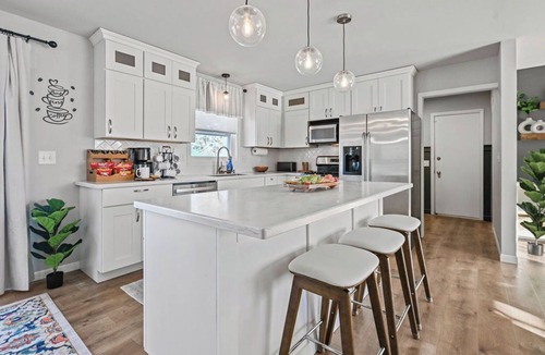 Wausau House | The Ultimate Playhouse: Heated Pool-Fireplace-Game Room-TheaterLounger-2Dogs OK