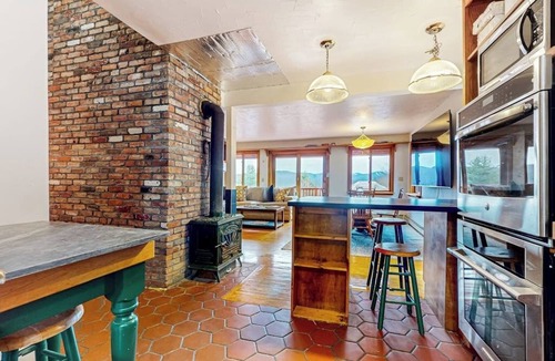 Pittsfield House | Tranquil retreat with generous deck, fitness area, & amazing views