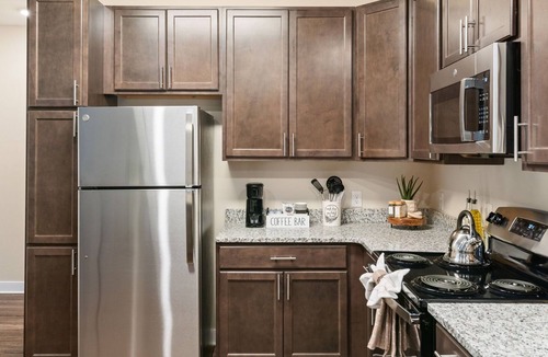 Stafford Apartment | Vibrant 2 beds/2 baths apartment, just 1 mile from Stafford Hospital