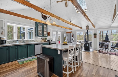 Winthrop House | Wilson Pond Waterfront Camp with Game Room, Kayaks, Grill & Private Dock!