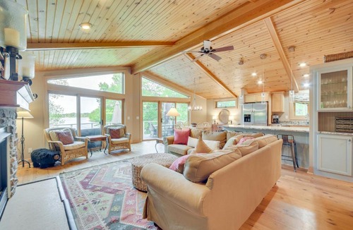 Almelund House | Wisconsin Vacation Rental w/Fire Pit on Long Lake