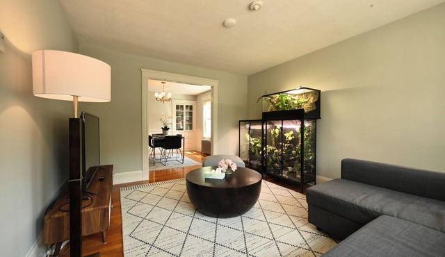 1000ft² 2BR with Free Parking, King Bed, WFH Setup, Near Harvard, MIT, & Tufts