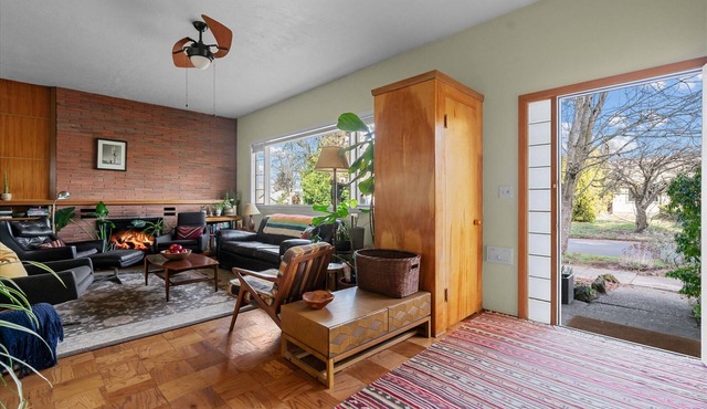 2BR + Dedicated Office/Flex Space Mid-Century Pet Friendly Fenced Yard