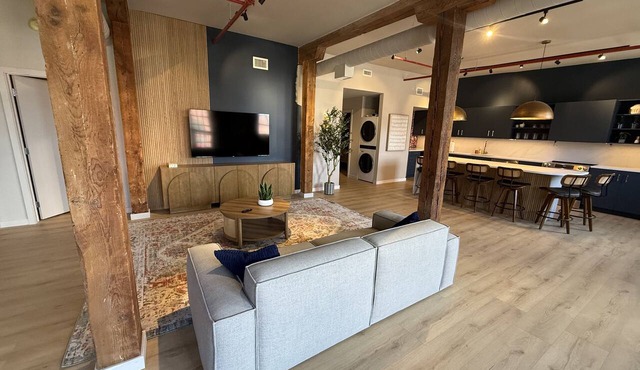 Aerial Loft West | The Brix | Luxe Loft in Canal Park