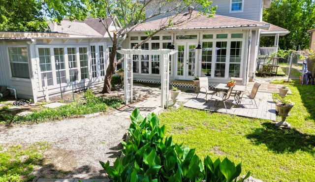 Backyard, Deck & Fire Pit: Conroe Getaway