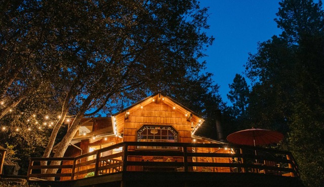 Custom Dodecahedral Cabin set amid a peaceful neighborhood in Idyllwild, CA. in Idyllwild-Pine Cove