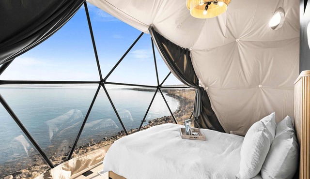 Float Above Lake Superior in Dome 7 at The Harbors