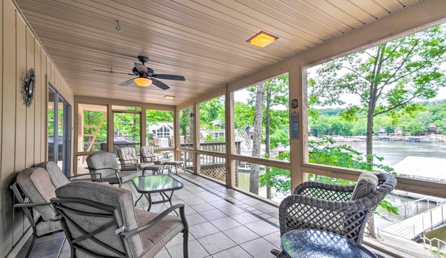 Furnished Deck, Dock! Lake of the Ozarks Oasis
