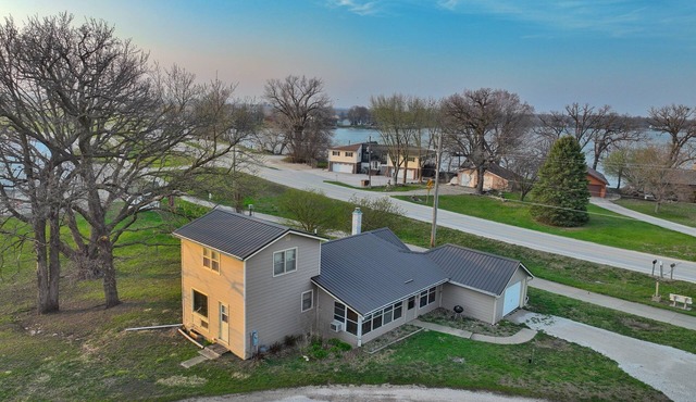 Lake House ACROSS FROM DOCK & option to rent 2 additional homes on 2.3 acres!