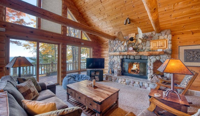 Lake Superior Log Cabin Retreat | Near Bayfield, WI | Larger Groups Welcome