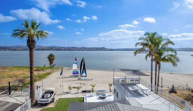 Lakefront SoCal Escape with Private Beach - Sail, Relax & Stay on the Water