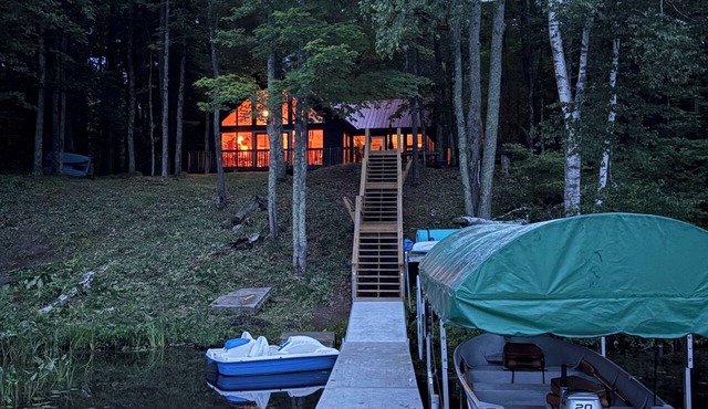 Northwoods cabin with private dock