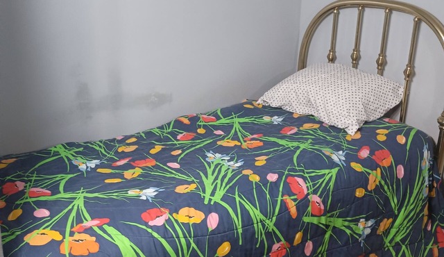 Peaceful ground floor 1-bedroom apartment with AC