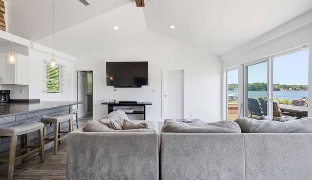 Private Beach, Dock & Sunset Lake Days with Fire Pit Near St. Joseph Beach Town