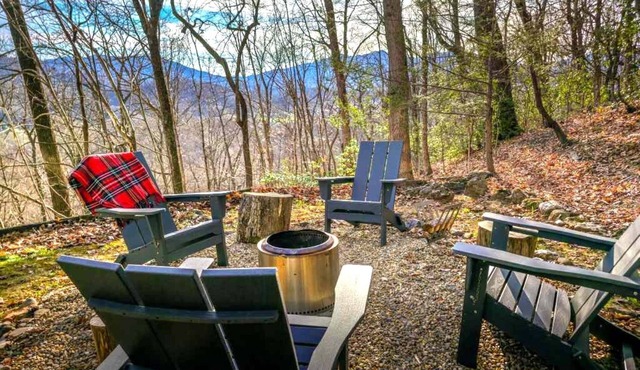 Private Mtn Retreat, gameroom firepit, paved road, near Blue Ridge Prky