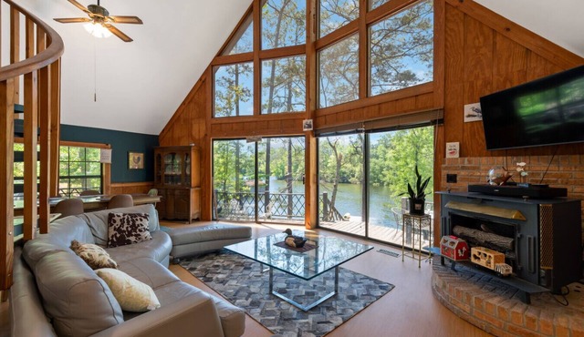 Riverfront Retreat with Dock, Kayaks and Views