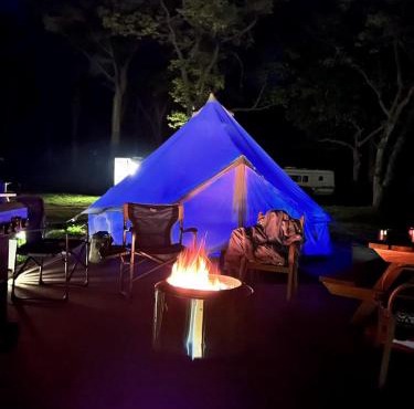 Romantic Quaint Bell Tent Perfect for a Secluded Couple Escape in Saint Croix Falls, Wisconsin