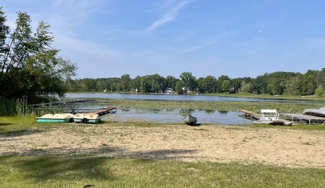 Rustic cabins in secluded campground with lake access and woods to wander in. in Tipton