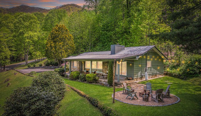 Smoky Mountain Retreat 2.8 m to Main St , 3800' Elevation, Game room, Fire Pit