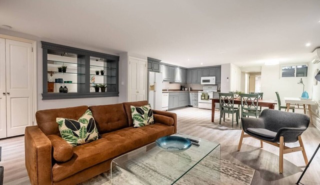 Spacious 1BR Basement Apt with King Size Bed!