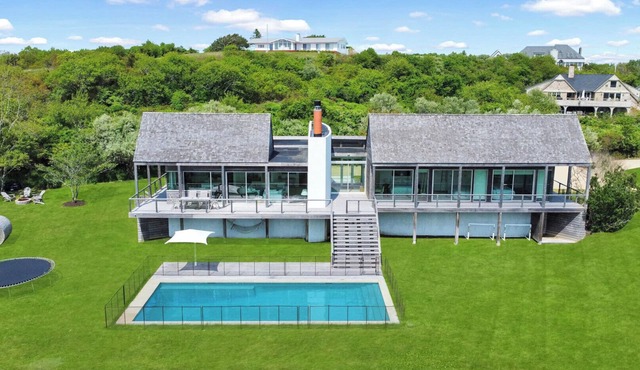 Stunning Montauk Home with Amazing Water views, Private Pool, Sauna