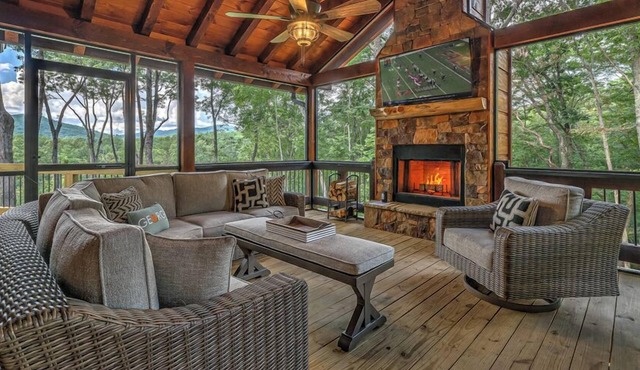 Such a View - Mountain Views | Hot Tub | Screened In Porch | Game Room