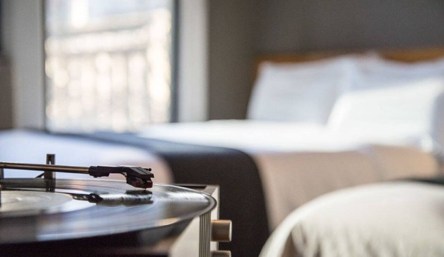 Top Location, Curated Vinyl Collection & City view