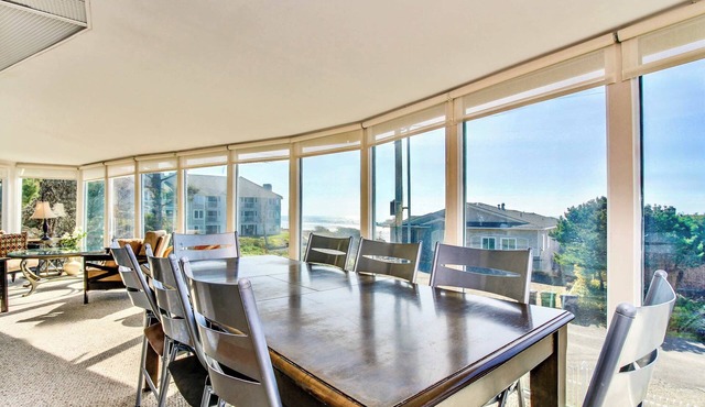Unique and spacious home with private hot tub game room and great ocean views