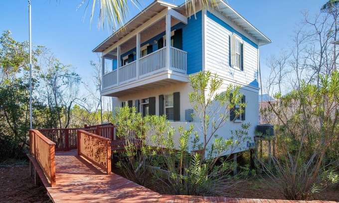 Seagrove Beach House | Lake Front ~ Community Pool ~ Hot Tub ~ Walk to the Beach