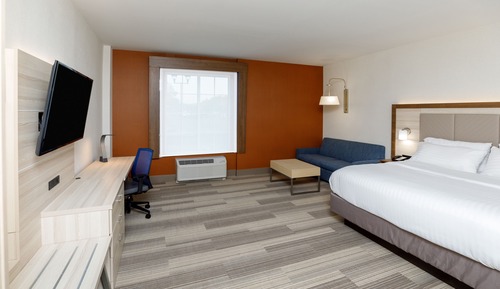 Suite, 1 King Bed, Roll-in Shower (Communications, Mobility Accessible)