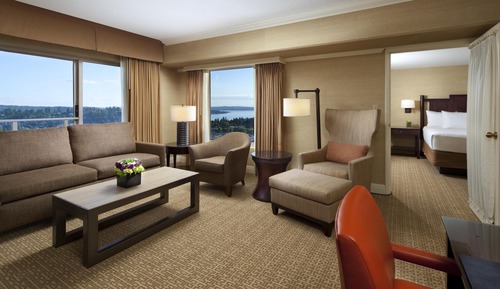Suite, 1 King Bed with Sofa bed, Corner (View)